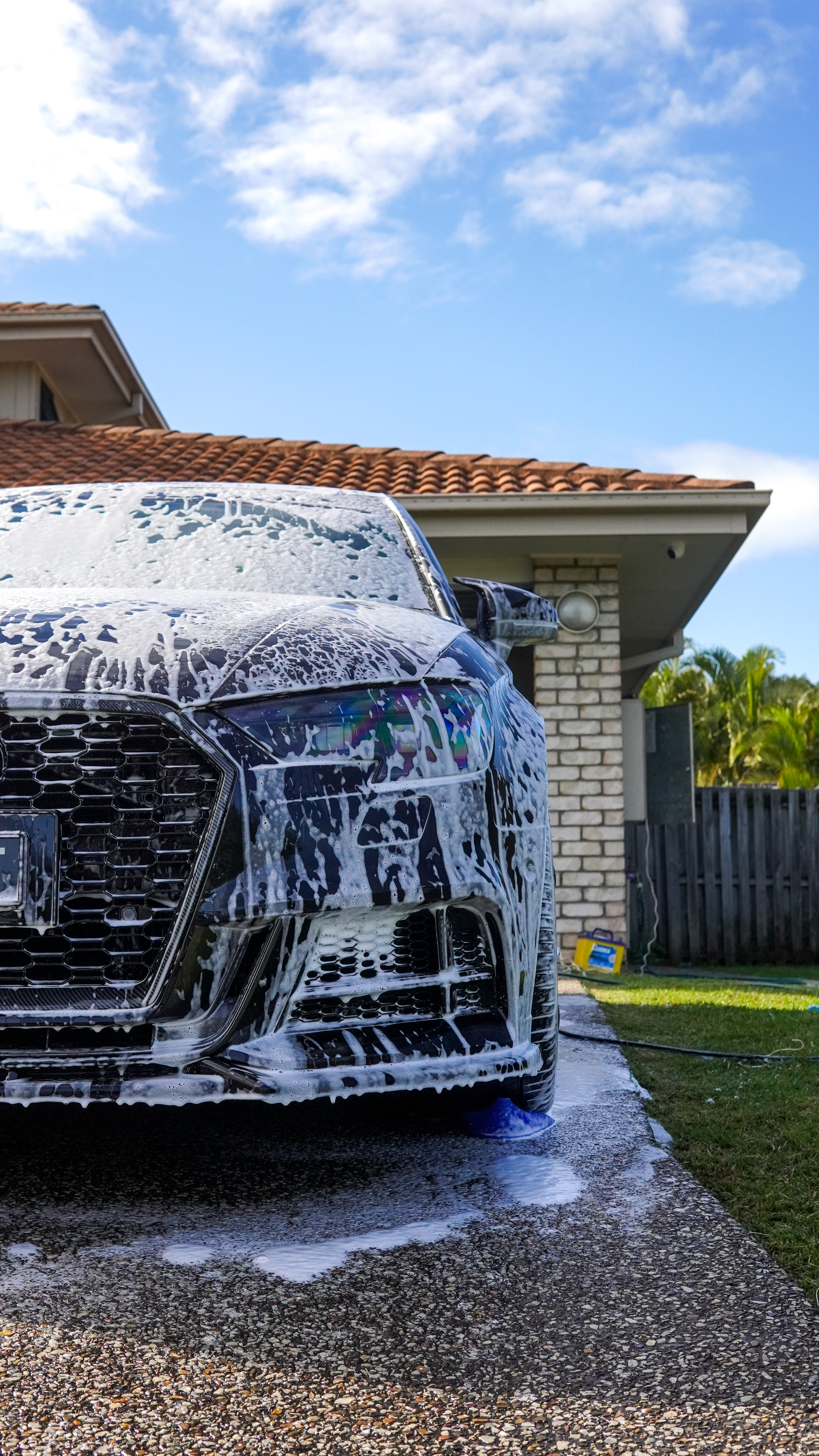 Foam covered Audi